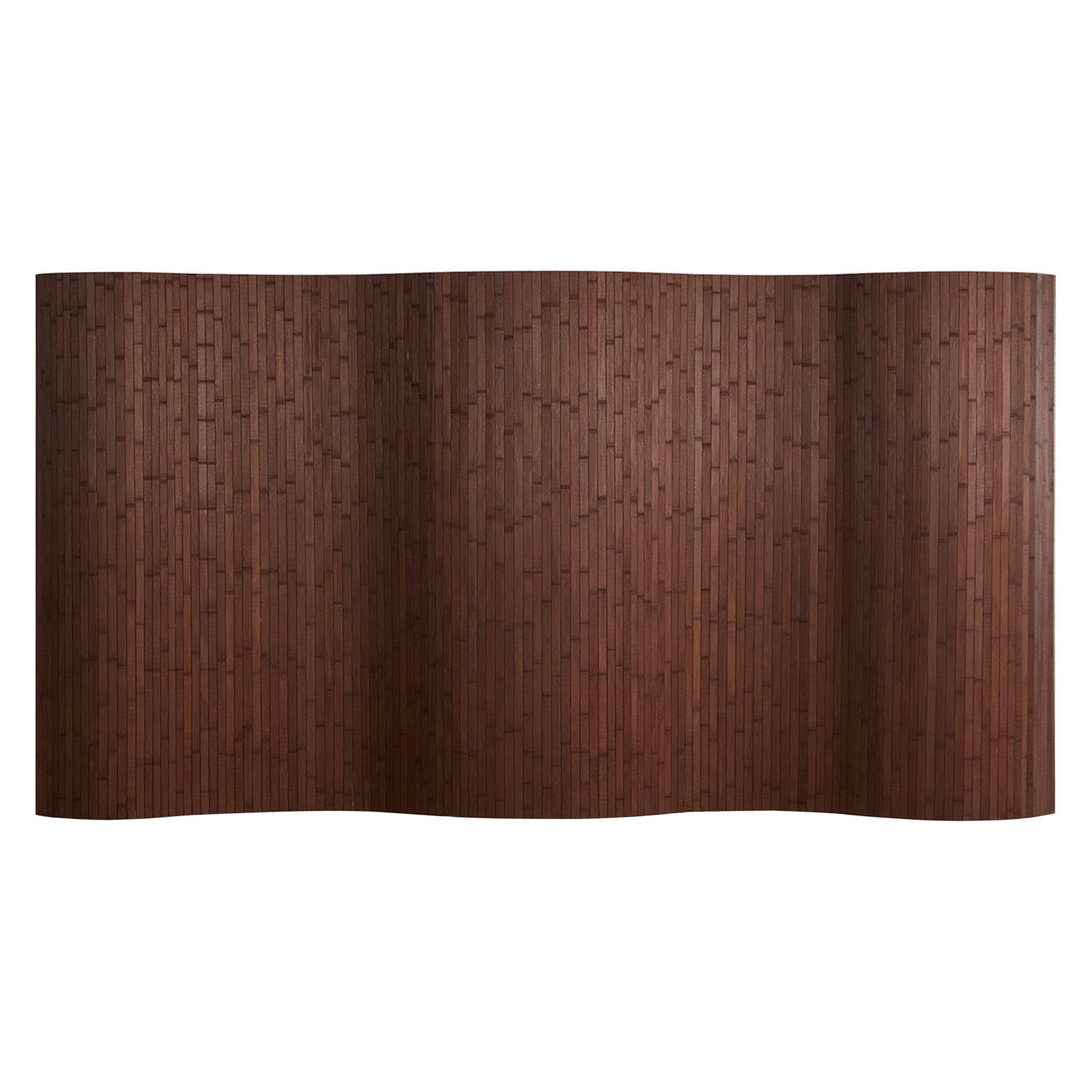 Homestyle4u Paravent Dunkelbraun 250x145x0.3 cm