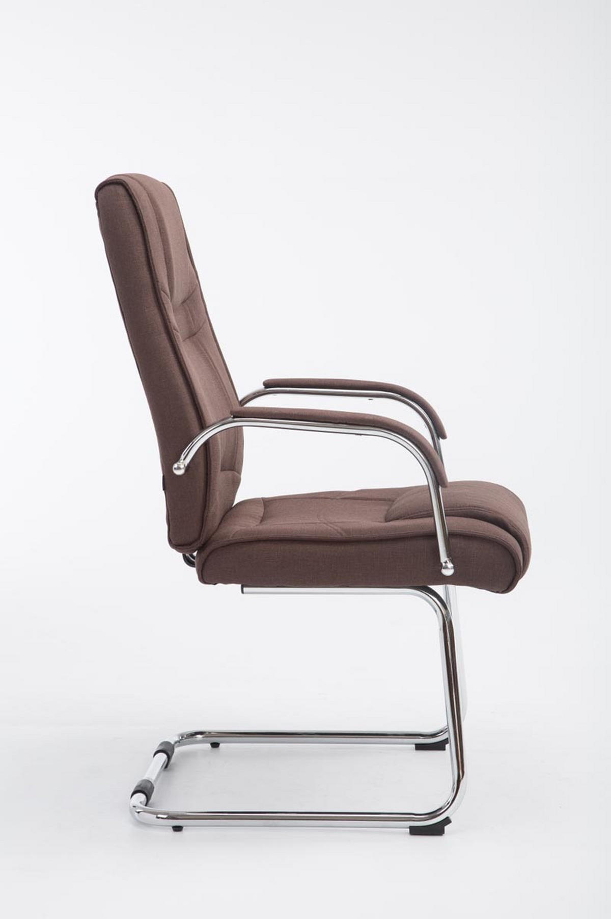 SCHWINGSTUHL Stoff braun - Braun, Textil/Metall (60/104/67cm) - CLP