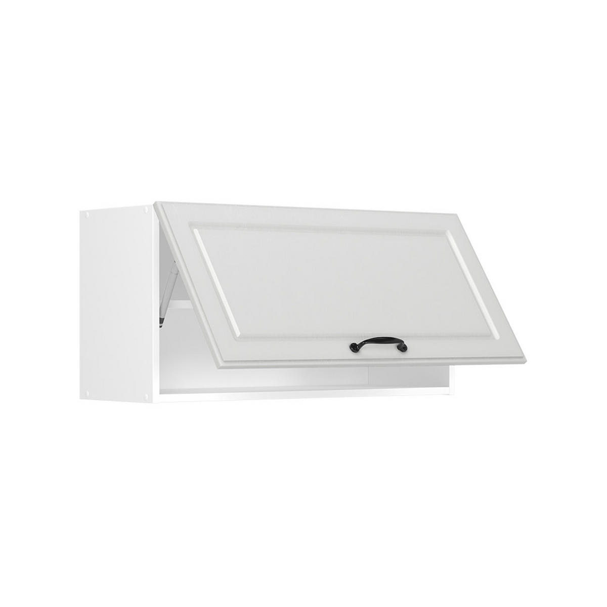 HÄNGESCHRANK R-Line, Weiß Landhaus/Weiß, 80 cm Flach - Weiß, Holzwerkstoff (80/40/31cm) - Vicco