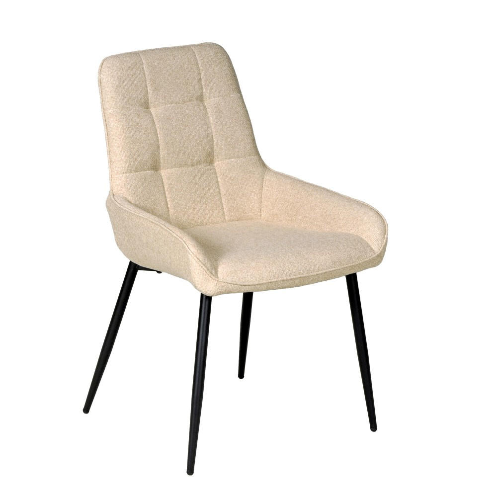 Weber Industries Esszimmerstuhl/ Beige 53x86.5x60 cm