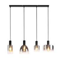 HÄNGELEUCHTE Marsiglio 78/5/180.5 cm - Schwarz, Metall (5/78/180.5cm) - Nettlife