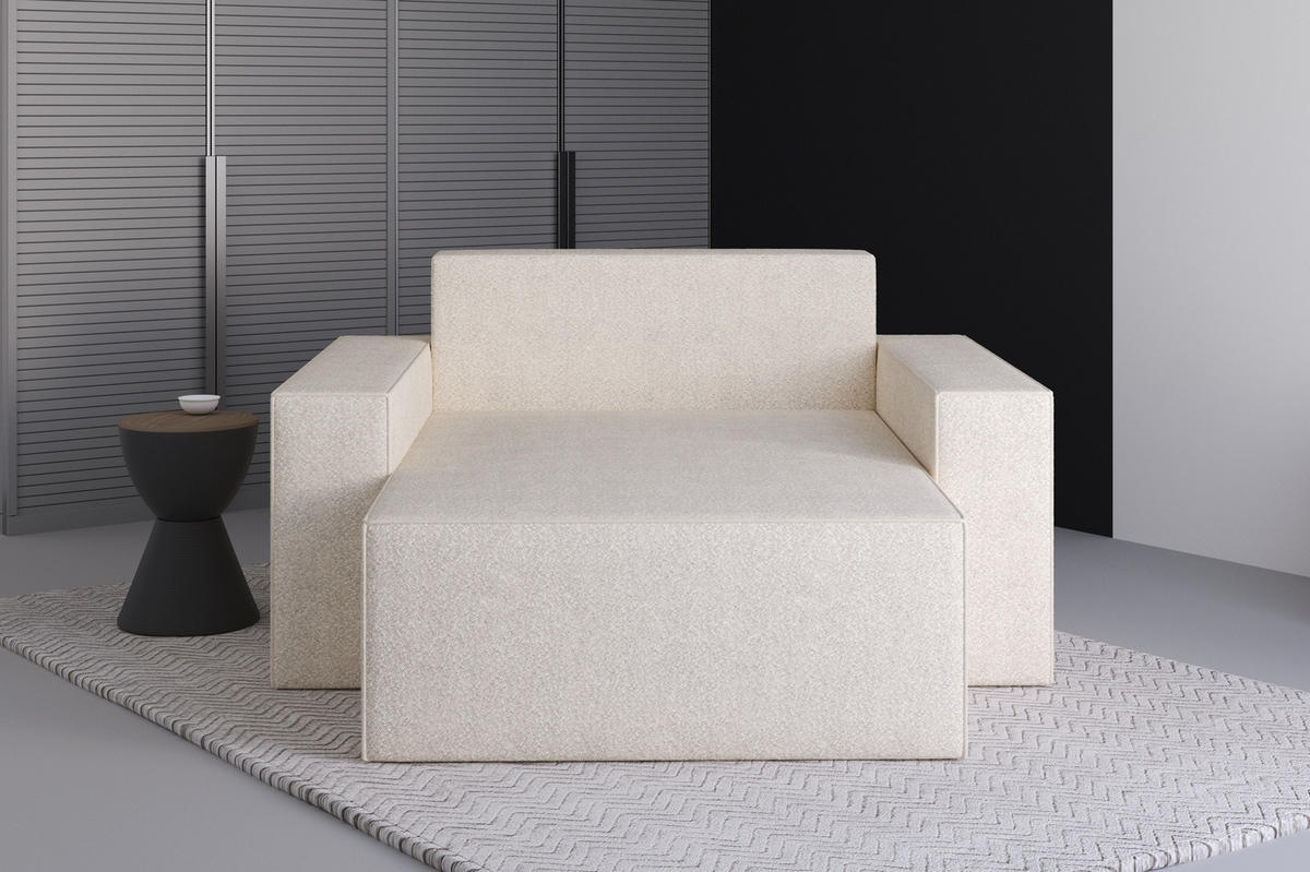 XXL-SESSEL Denver - Creme - Creme, Holzwerkstoff (100/85/162cm) - Möblo
