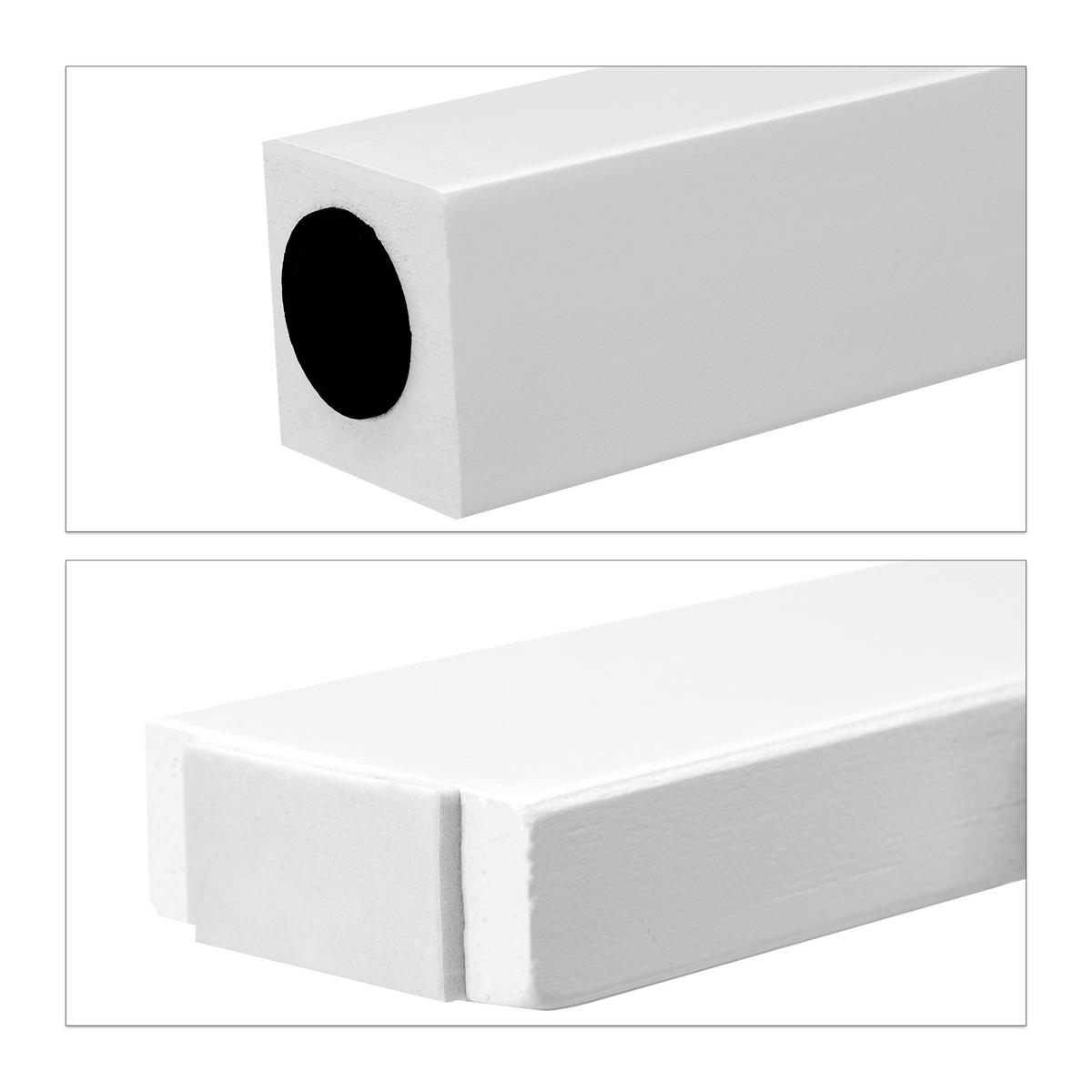 DETSKÁ sedacia súprava - biela, kompozitné drevo (59/45.5/47cm) - Relaxdays