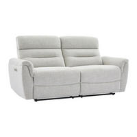 RELAXSOFA - 3 Personen - Stoff - Hellgrau - - Hellgrau, Textil (193/101/91cm) - Vente-Unique