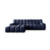 ECKSOFA CAMPILE mit elektrisch verschiebbarem Sitz, Marine, Links - Dunkelblau, Holz/Textil (119/288cm) - DomoHome