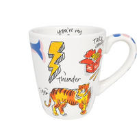 BECHER Love Letter T in Bunt - 350 ml - Multicolor, Keramik (0.35L) - Blond Amsterdam