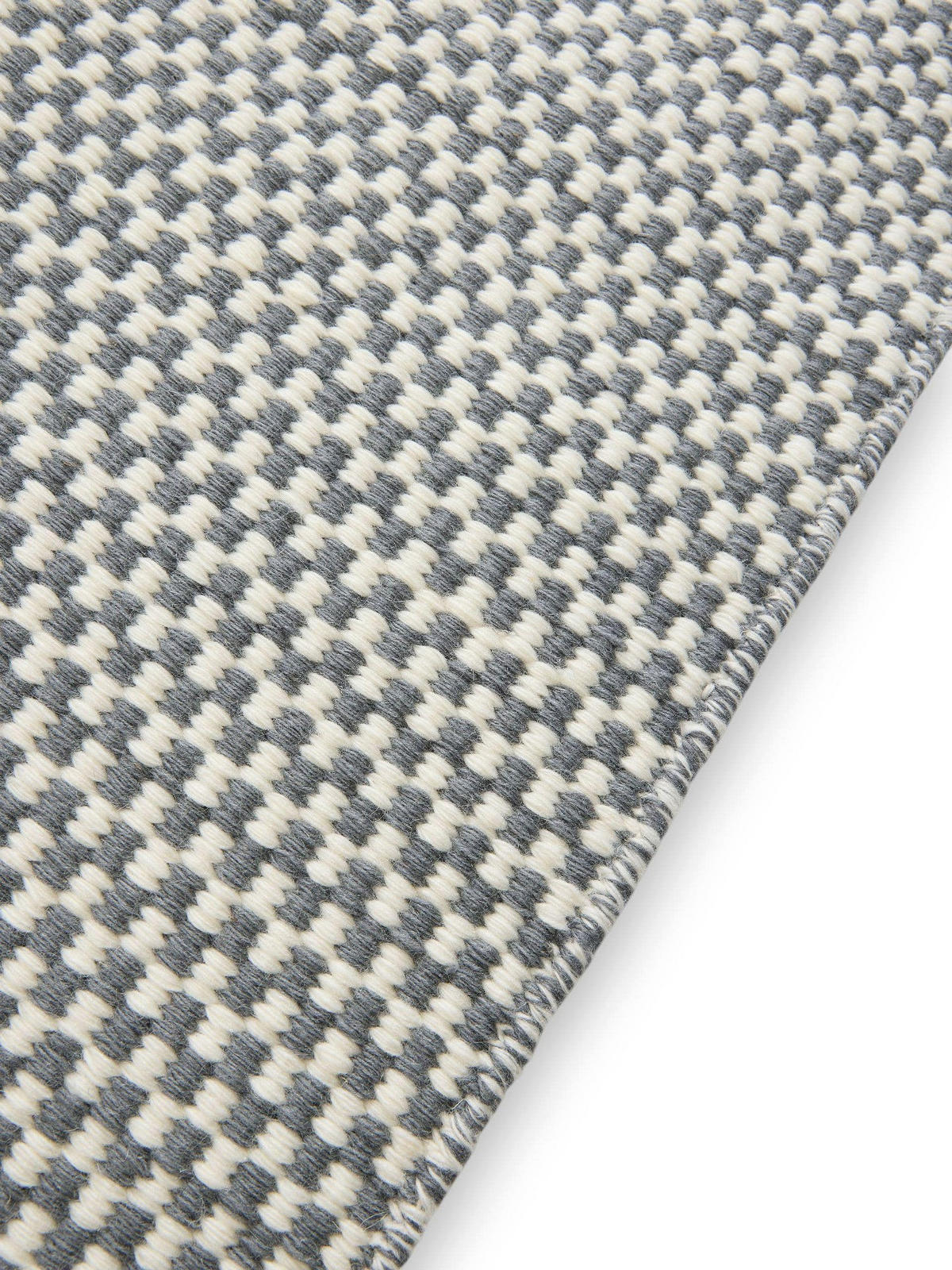 WOLLTEPPICH Laura handgewebt 120/170 cm - Grau, Naturmaterialien/Textil (120/170cm) - benuta Pure
