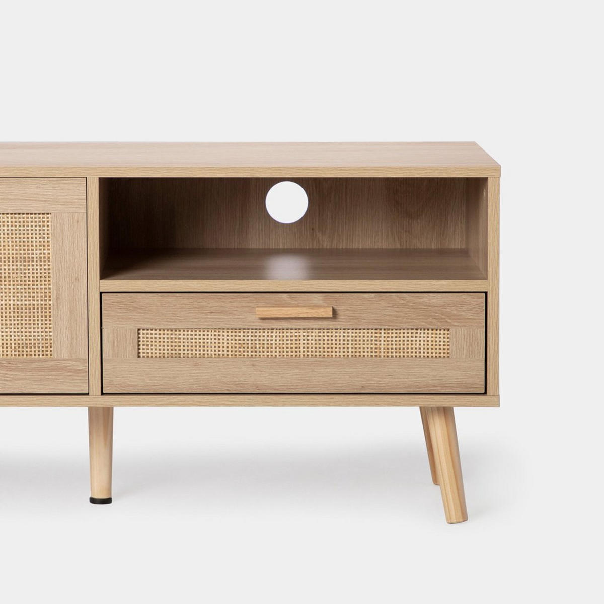 TV-ELEMENT Tahiti Natürlich 160 cm x 50 cm - Naturfarben, Holzwerkstoff (160/50/40cm) - Klast Home