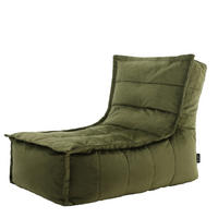 SITZSACK Lounger Skandi, Samt - Dunkelgrün, Kunststoff (65/67/90cm) - icon