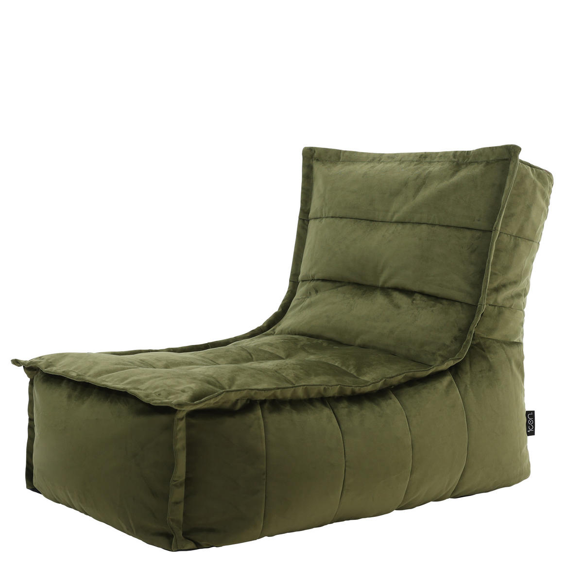 SITZSACK Lounger Skandi, Samt - Dunkelgrün, Kunststoff (65/67/90cm) - icon