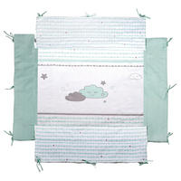 LAUFGITTEREINLAGE , Happy Cloud - Mintgrün, Textil (96/18/96cm) - Roba