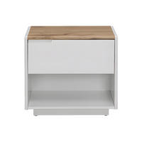 NACHTTISCH - 55 cm x 40 cm - Holz, Platte - Naturfarben Hell, Weiß - AMANI - Naturfarben/Weiß, Holz (55/50/40cm) - Vente-Unique