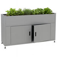 HOCHBEET 91x161x51cm Grau - Grau, Metall (161/91/51cm) - PROREGAL