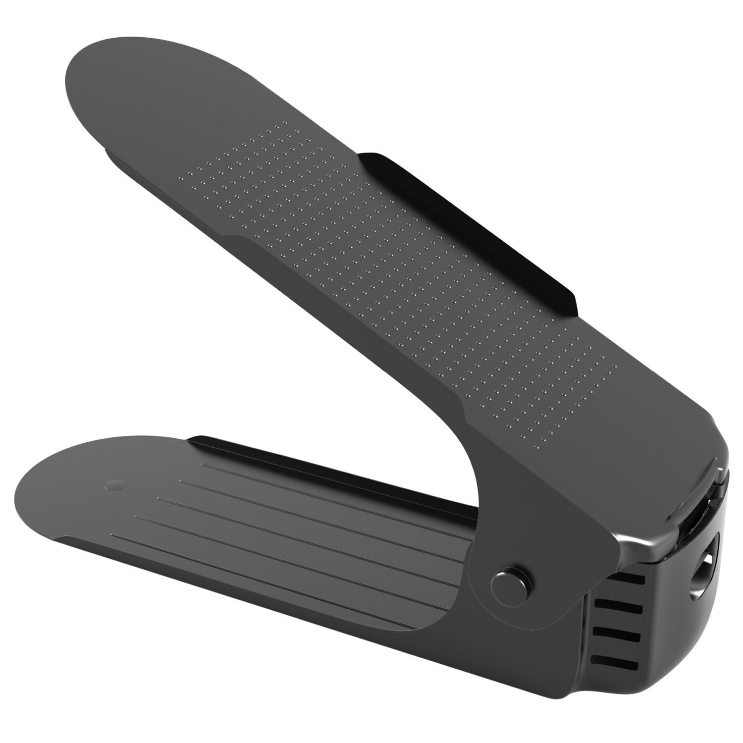 Intirilife Schuhstapler Schwarz 7x10x26 cm