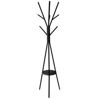 STANDGARDEROBE mit 9 Haken, Metall, MDF, Schwarz - Schwarz, Metall (40/180/44.8cm) - 5five Simply Smart