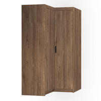 DREHTÜRENSCHRANK ELENORA 97,8/190,5/97,8cm 2-türig Braun - Braun, Holzwerkstoff (97.8/190.5/97.8cm) - MASSENO