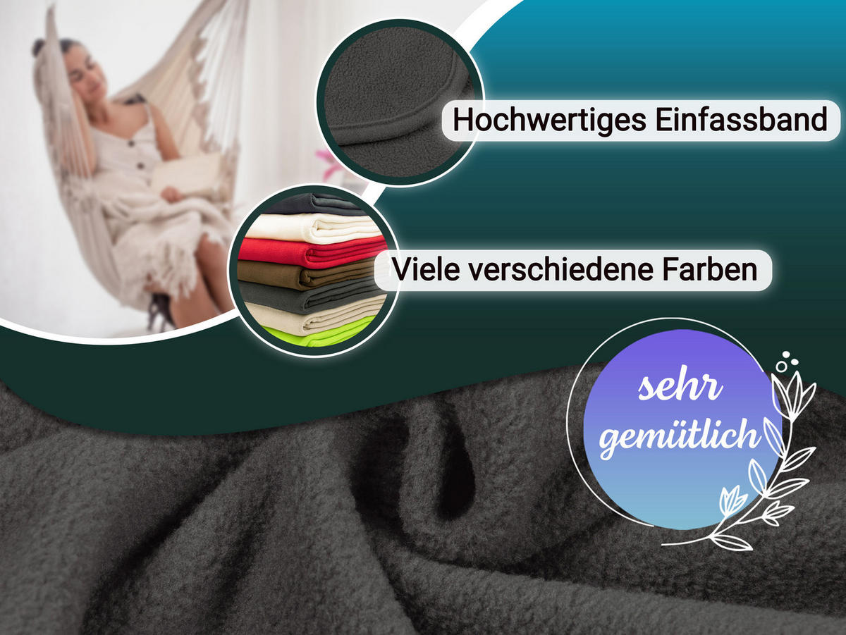 KUSCHELDECKE, 130x170 cm, 100% Polyester, Grau - Anthrazit, Textil (130/170cm) - Zollner