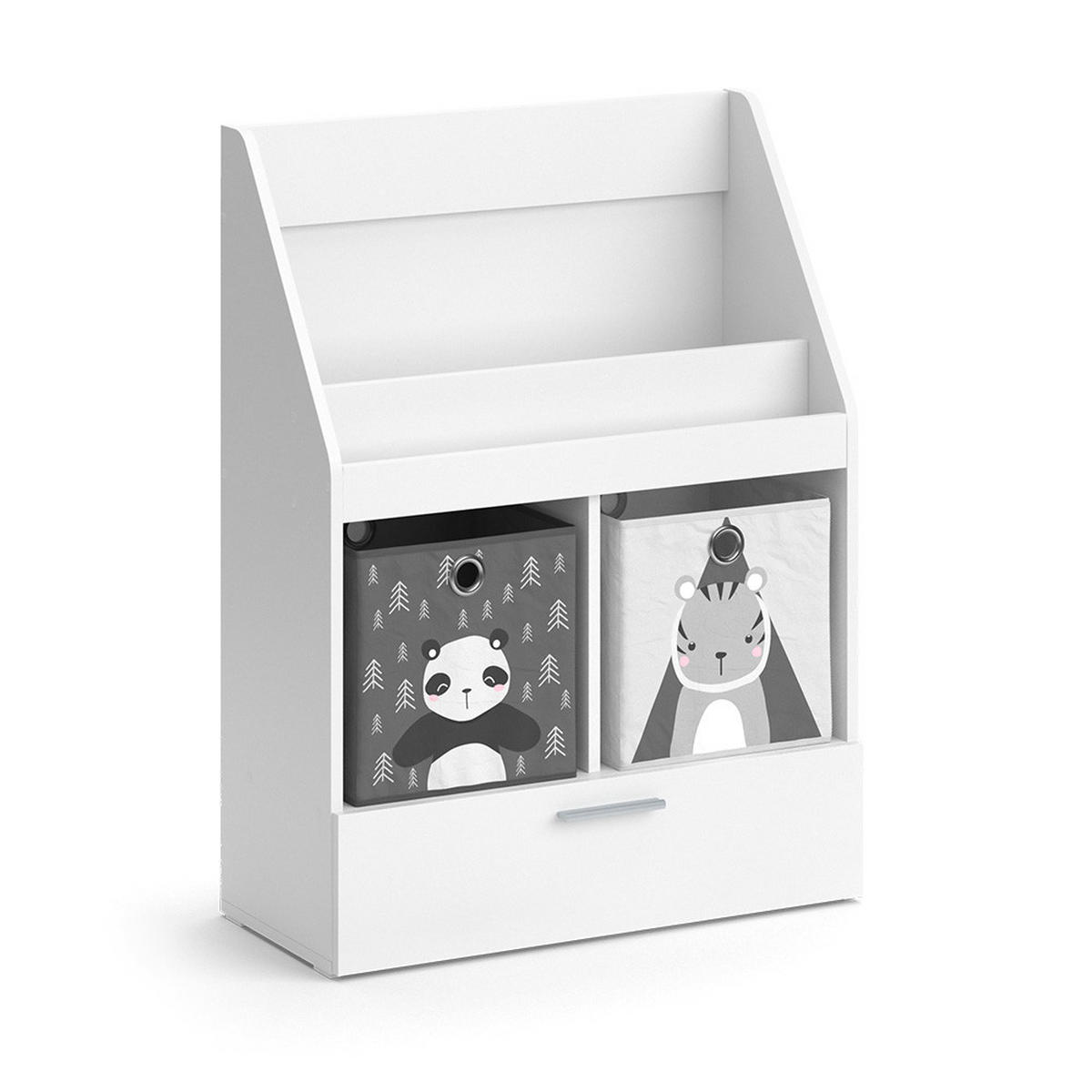 DĚTSKÁ POLIČKA Luigi Bílá - bílá, kompozitní dřevo (72/96.2/31.2cm) - Vicco