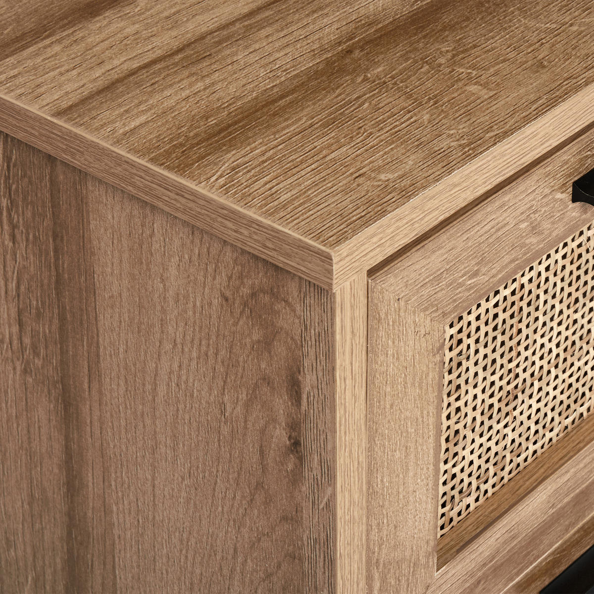 WASCHBECKENUNTERSCHRANK 60 cm Hellbraun Rosell - Naturfarben, Holzwerkstoff (60/60/40cm) - Beliani