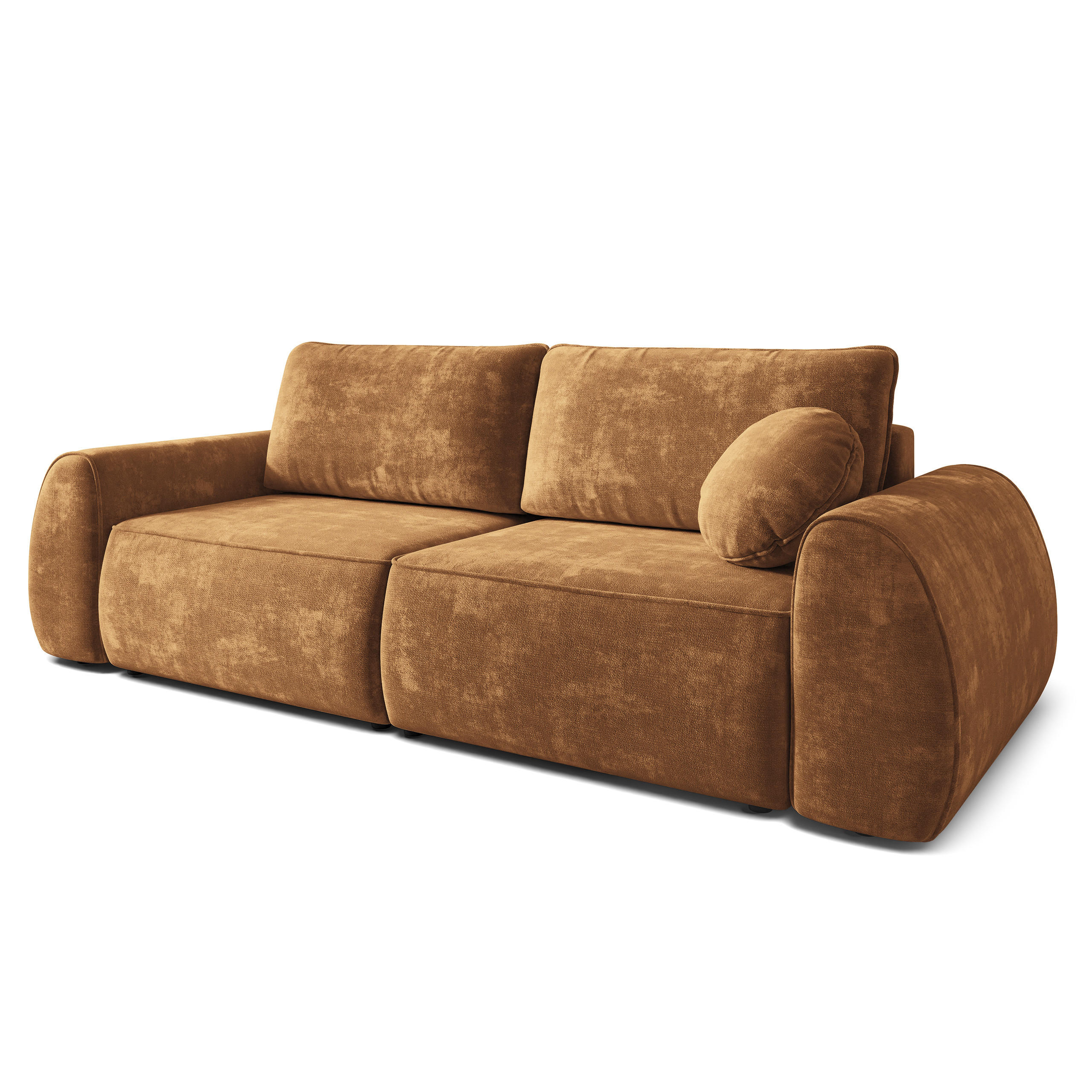 Masseno Bettsofa Hellbraun 264x96x106 cm