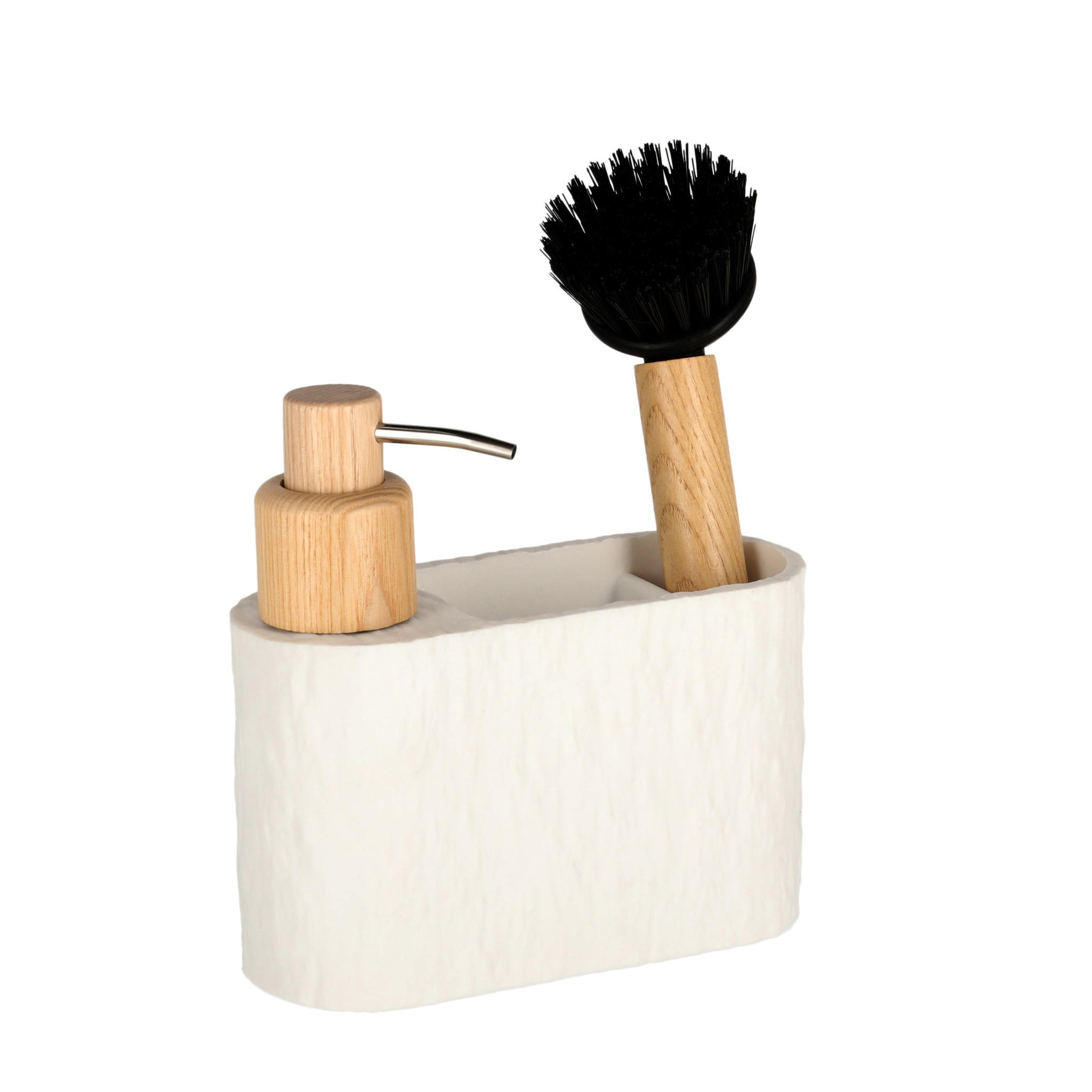 SEIFENSPENDER Pillar 15x15x6.5cm - Weiß, Kunststoff (15/15/6.5cm) - home&you