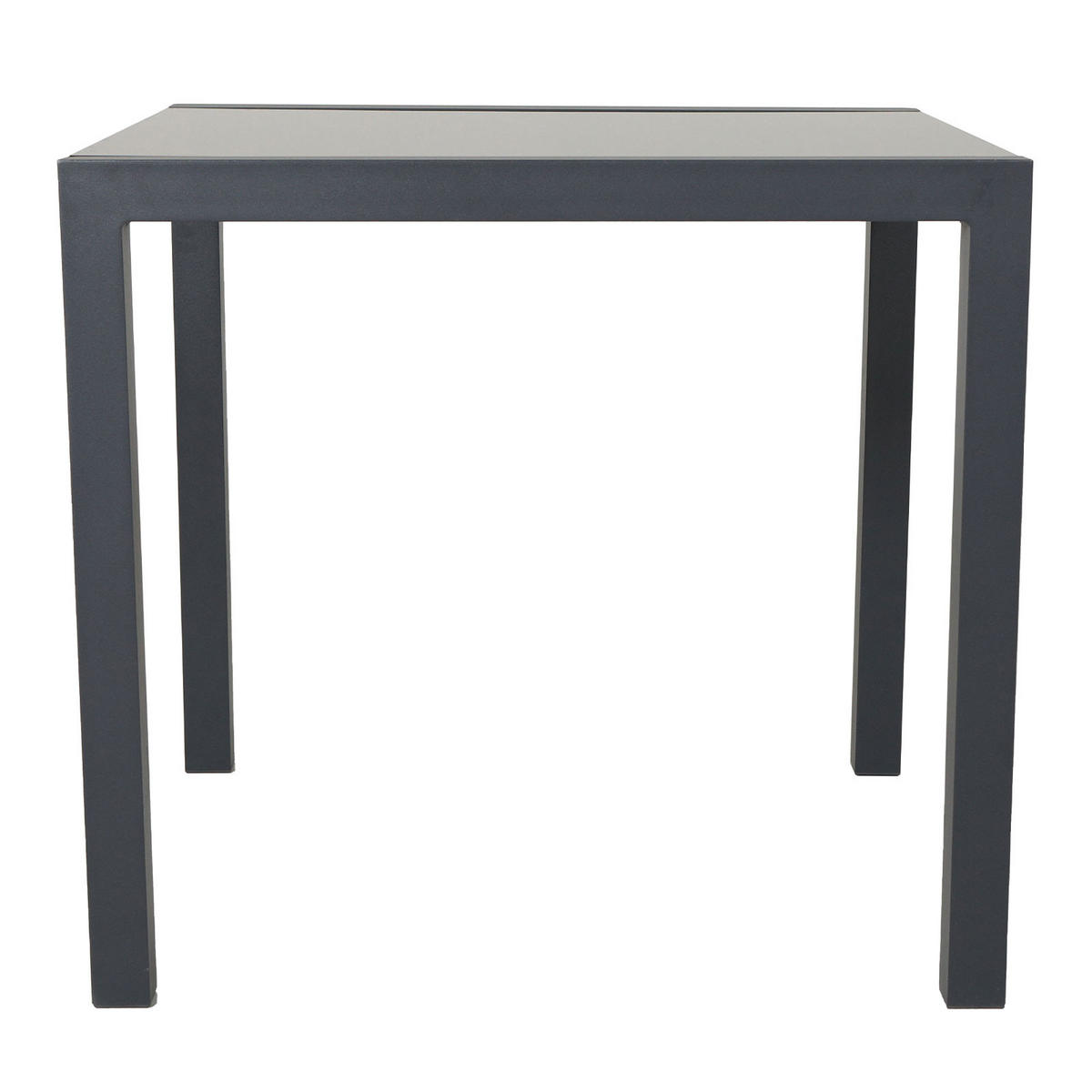 GARTENTISCH Aluminium Dunkelgrau - Dunkelgrau, Metall (80/80/75cm) - SVITA