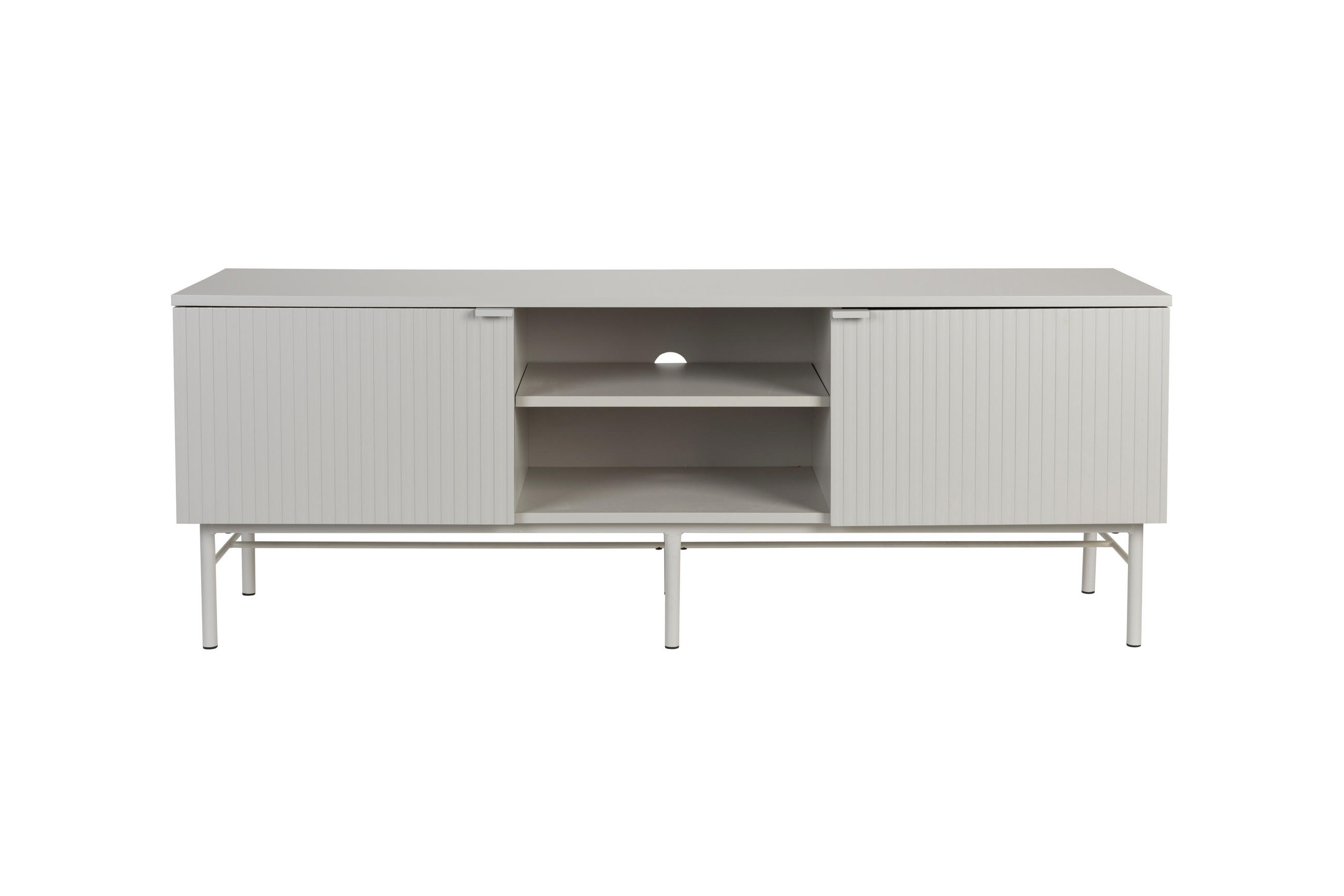 BEISTELLTISCH Cayo - Weiß - 40/155/55 cm - Weiß, Holz (40/155/55cm)