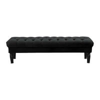 SITZBANK - 1 Person - Samt, Stoff - Schwarz - RINALDO - Schwarz, Textil (160/46/50cm) - Vente-Unique