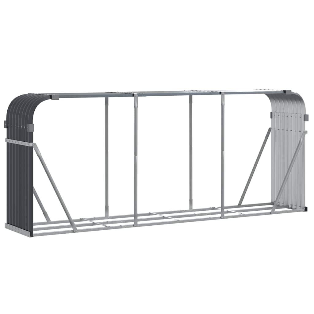 vidaXL Holzkorb Anthrazit 234x100x45 cm
