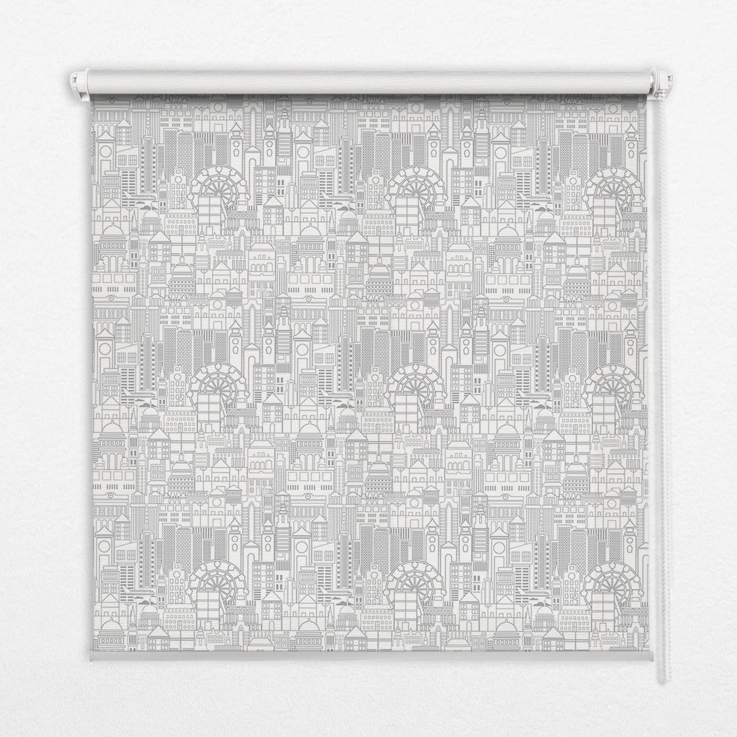 TULUP VNITŘNÍ roleta - okenní roleta - roleta - 150 x180 cm - Náčrt města