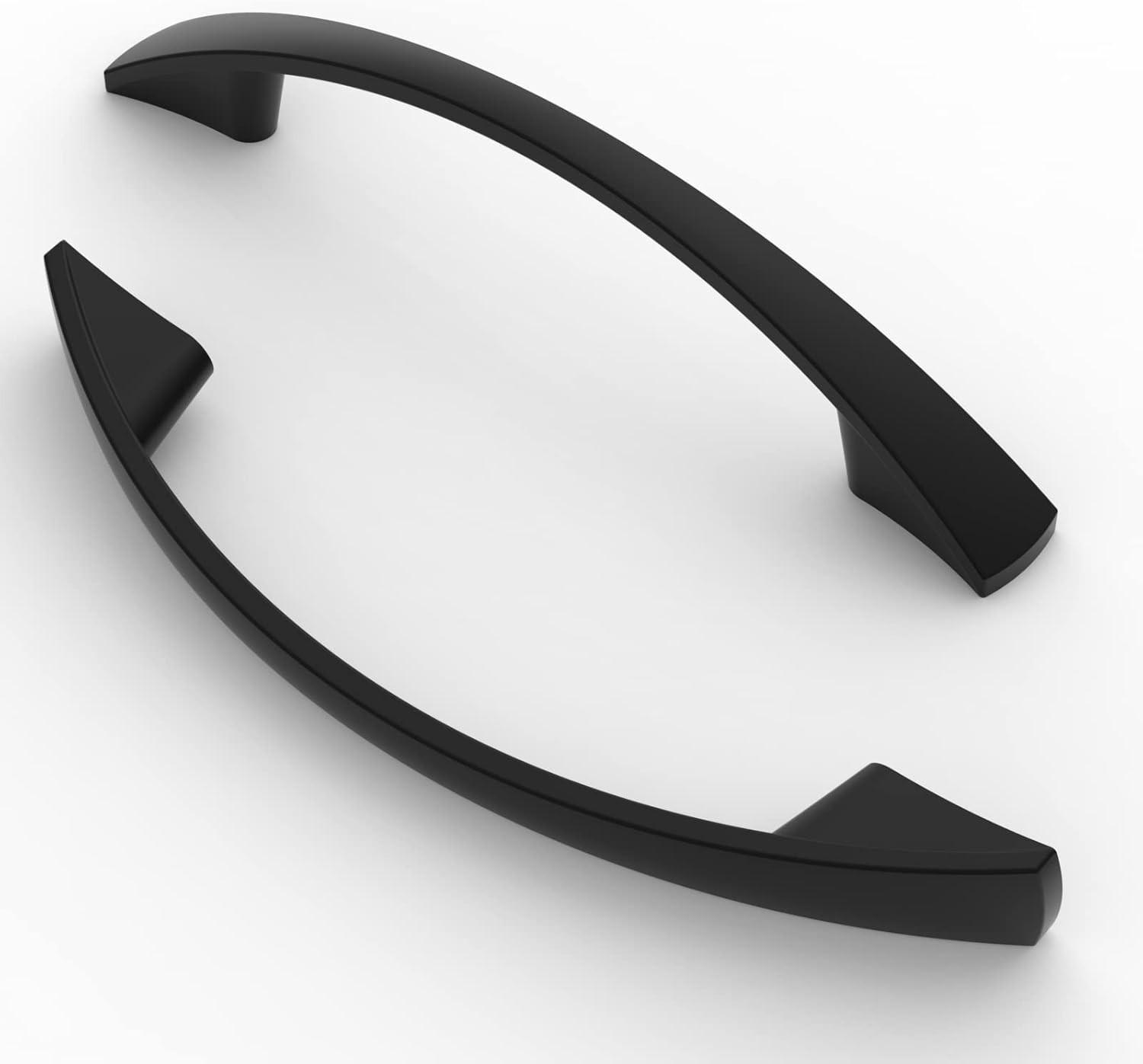 MÖBELGRIFF Schwarz Matt 10er-Set 96 mm - Schwarz, Metall (0.6/2.3/13.6cm)