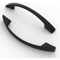 MÖBELGRIFF Schwarz Matt 10er-Set 96 mm - Schwarz, Metall (0.6/2.3/13.6cm)