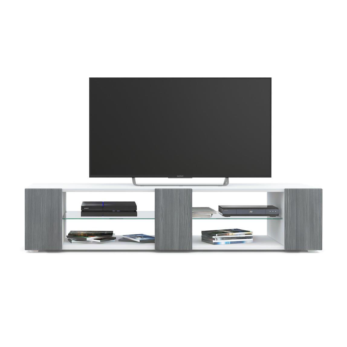 LOWBOARD Movie Fronten in Avola-Anthrazit - Anthrazit, Holzwerkstoff (134/29/39cm) - Vladon