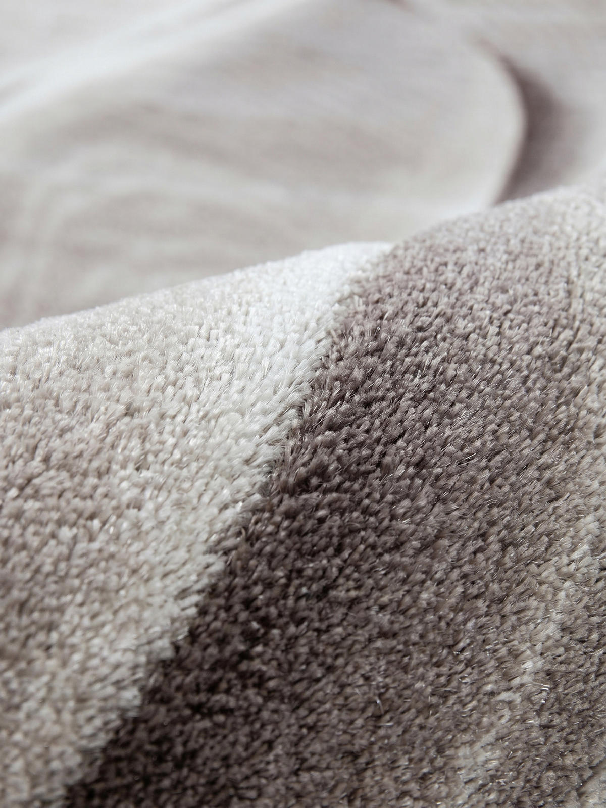 KURZFLORTEPPICH DRAU, mit Farbverlauf, Braun, 80 x 300 cm - Braun, Textil (80/300cm) - KADIMA DESIGN