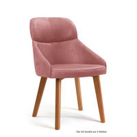 ESSZIMMERSTUHL (4er-Set) Dasya 52x82x63 Eiche geölt/Rosewood - Eichefarben/Dunkelrosa, Kunststoff (63/82/52cm) - 58aufmkessel