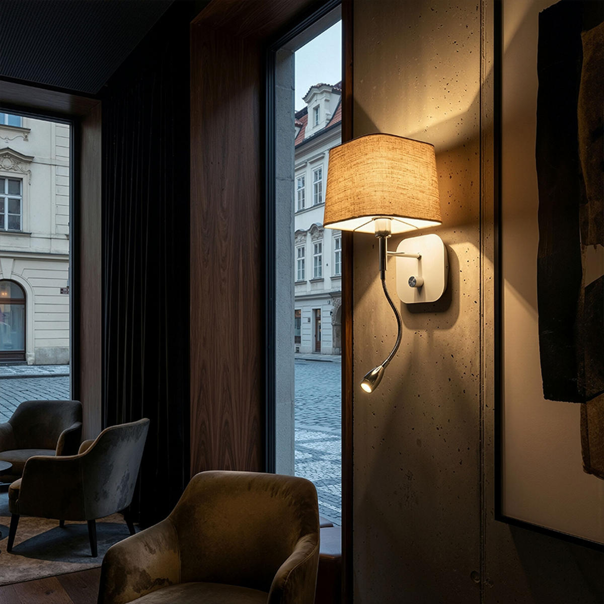 WANDLEUCHTE PERTH Chrom 3 W - Chromfarben, Metall (182/45/21cm) - Rendl