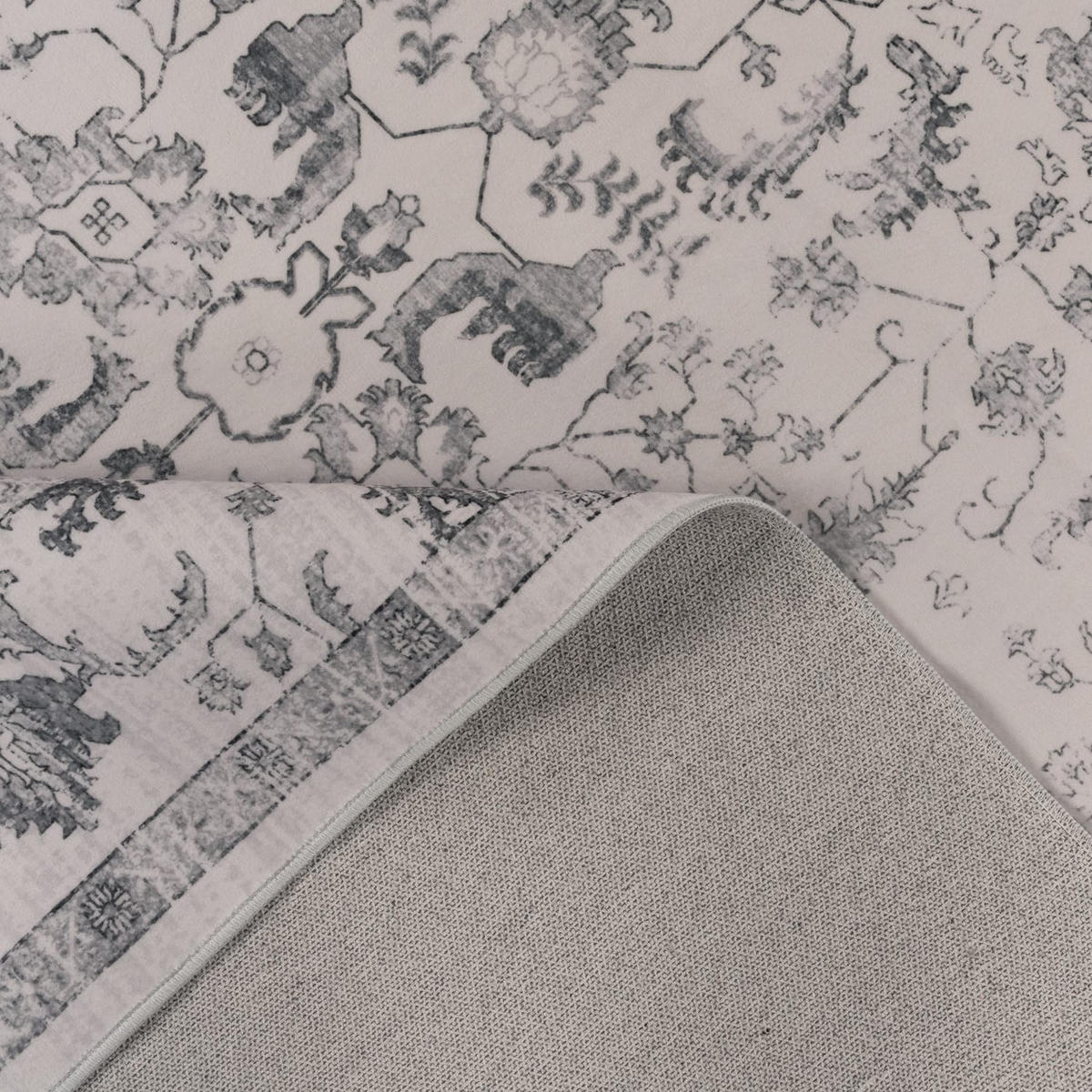 KURZFLORTEPPICH 80/150 cm Semer 427 - Silberfarben, Kunststoff (80/150cm) - Paco Home
