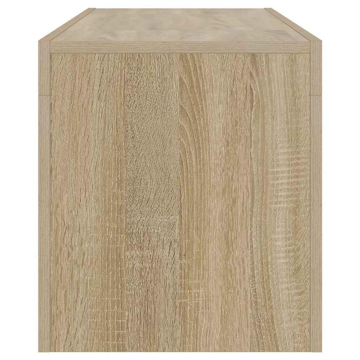 LOWBOARD mit Led-Leuchten 120/35/40 cm aus Holzwerkstoff in Sonoma-Eiche Dekor - Sonoma Eiche, Holz (120/40/35cm) - vidaXL