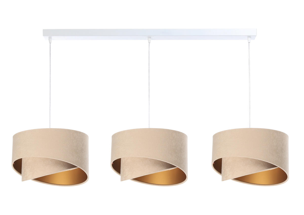 HÄNGELEUCHTE Gold 30/18 cm - Beige, Kunststoff (30/0.3/18cm) - ONZENO