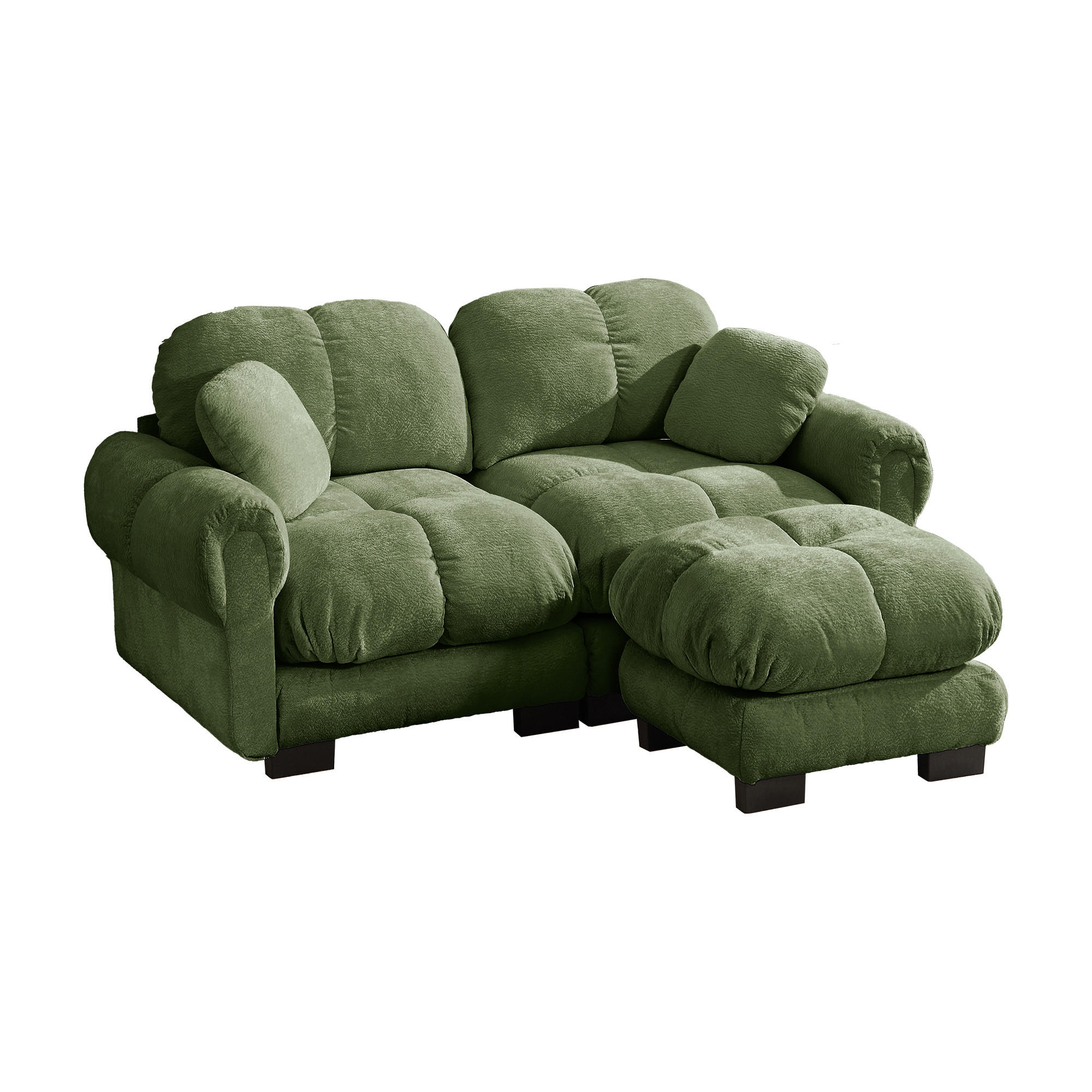 Meubliv Ecksofa Grün 190x149 cm