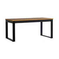 ESSTISCH Lamia Wotan Eiche / schwarz 160-240 / 90 / 77cm - Schwarz/Braun, Holz/Holzwerkstoff (90/240/77cm) - Feldmann-Wohnen