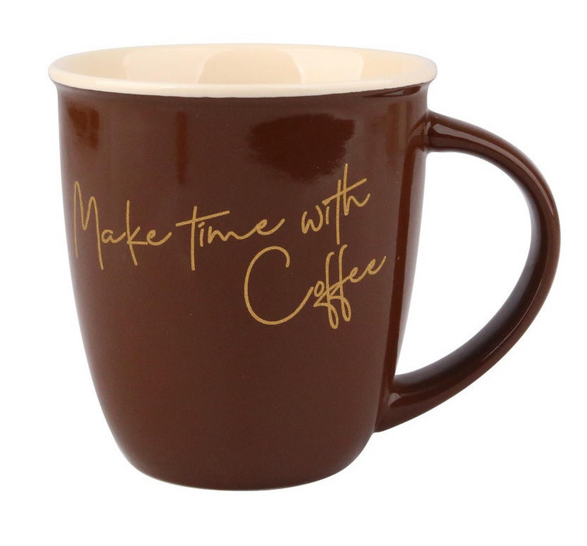 BECHER Hendia Braun 9/13/10 cm Porzellan - Braun, Keramik (0.33L) - Mondex