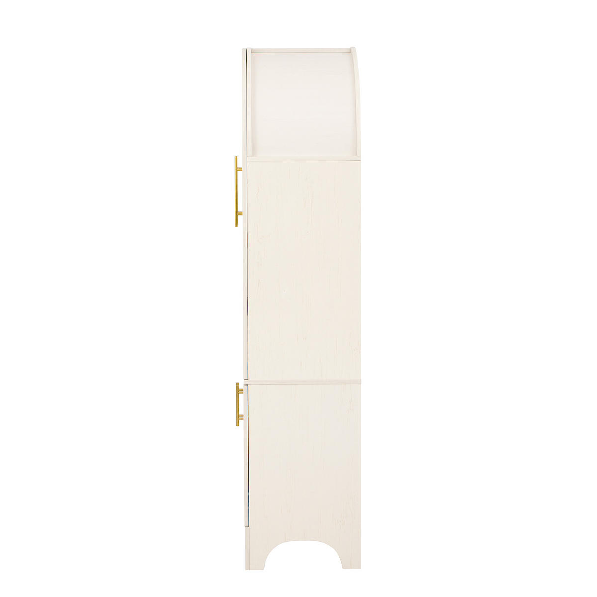 HIGHBOARD mit Riffelglas & Schubladen 180cm - Weiß, Holzwerkstoff (76/180/40cm) - Urban Meuble