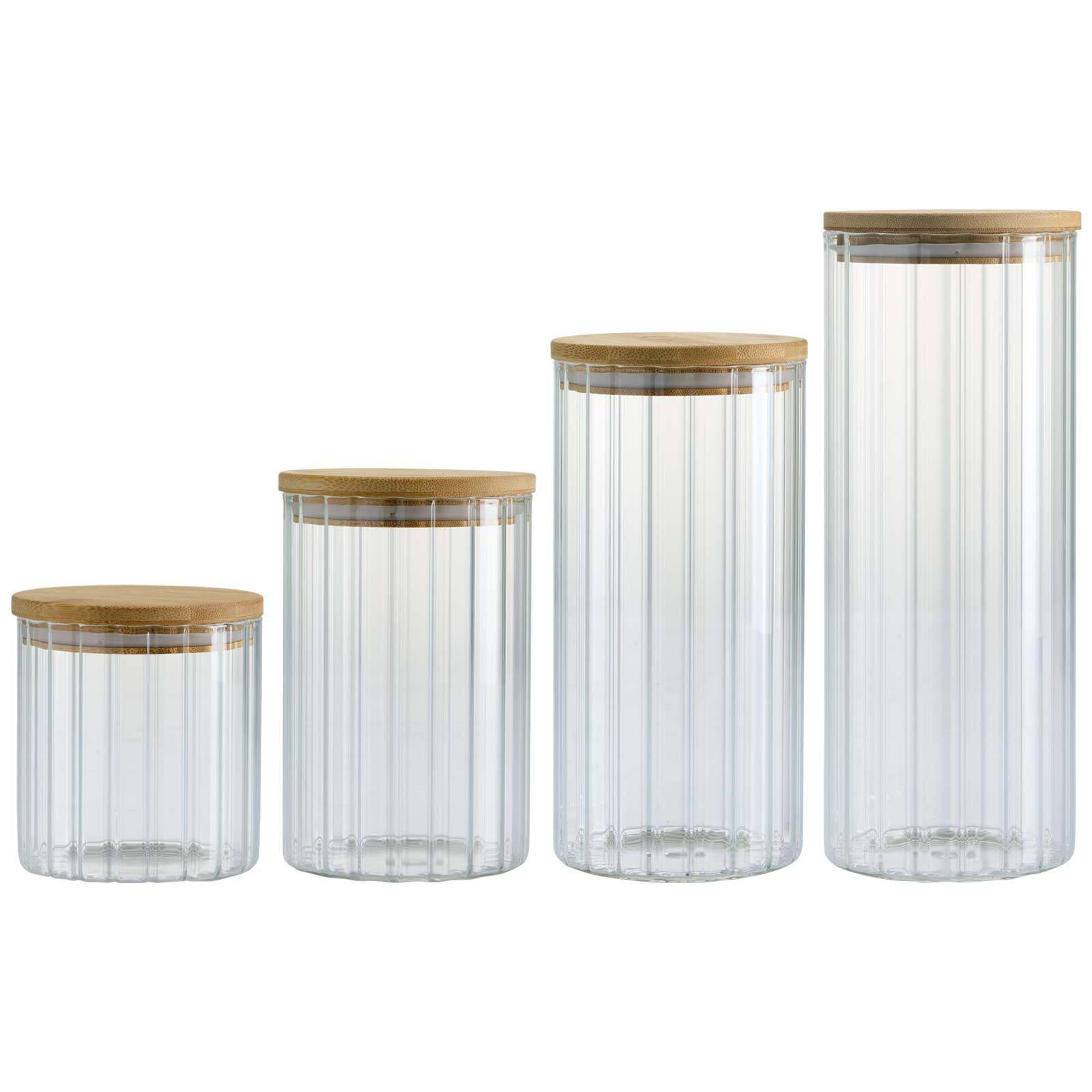 VORRATSGLÄSER-SET Linea transparent 4er Set - Transparent, Glas (2/2/2cm) - Ritzenhoff Breker