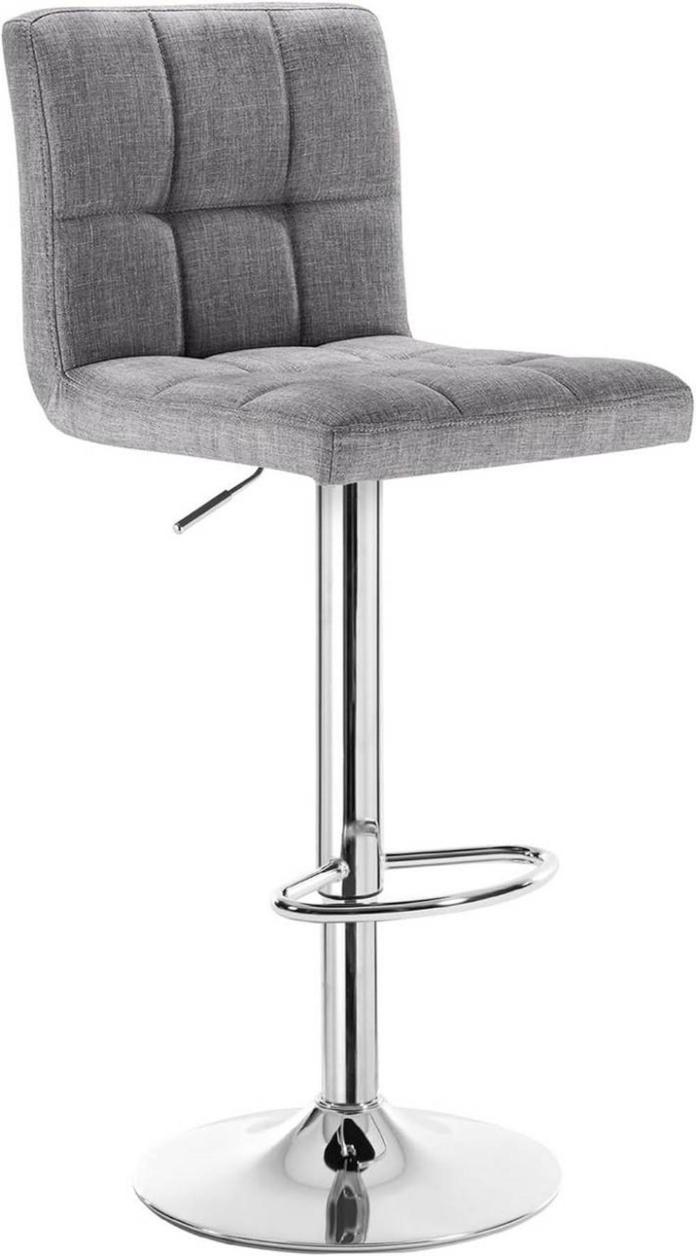 Woltu Barhocker Hellgrau 44x92x38.5 cm