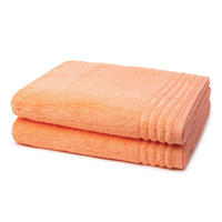 DUSCHTUCH Vienna Style Supersoft 2er-Set - Currygelb, Textil (50/100cm) - Vossen
