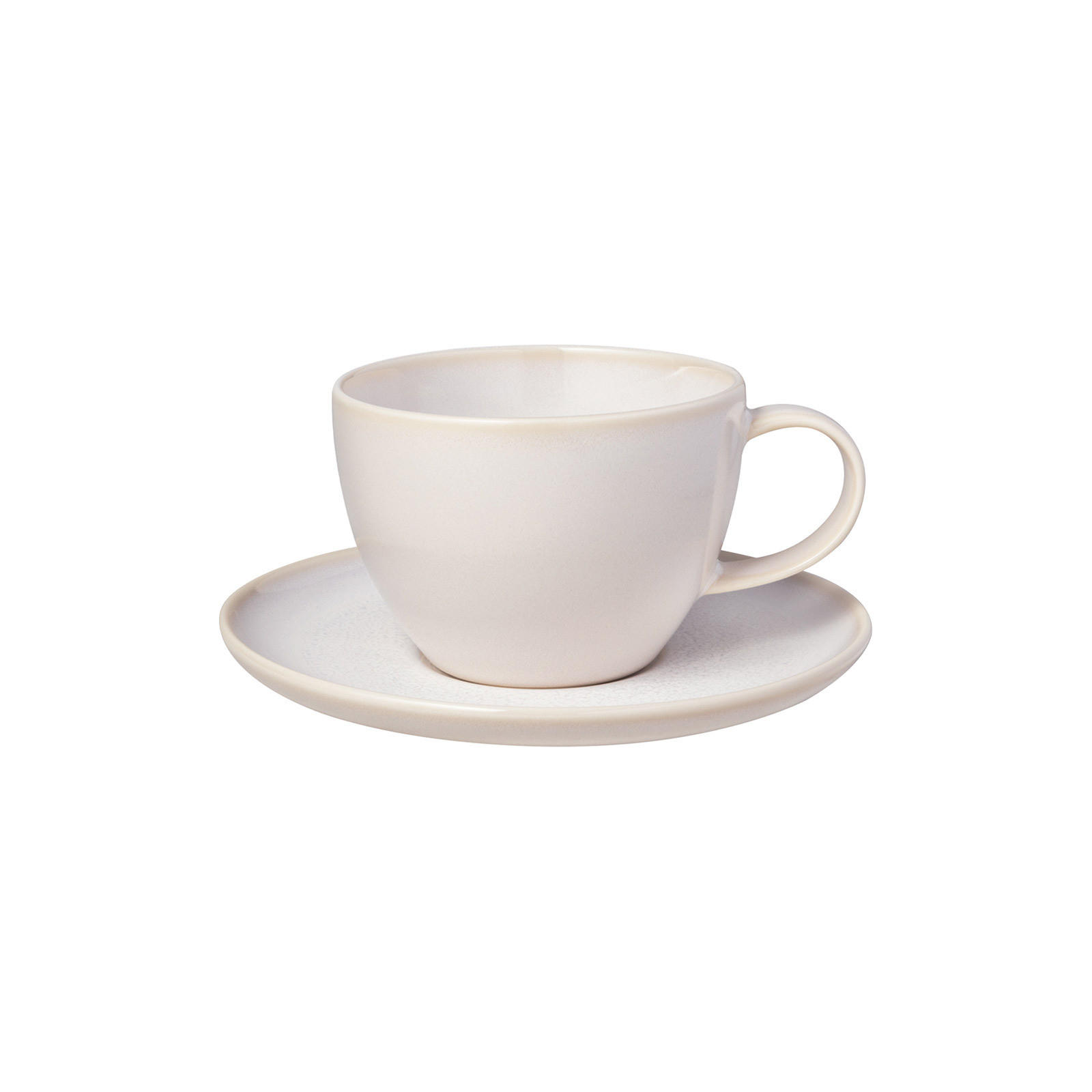 KAFFEETASSE MIT UNTERTASSE Crafted Cotton 170 ml 2er Set - Weiß, Keramik (14.9/8.4/14.9cm) - like.Villeroy & Boch