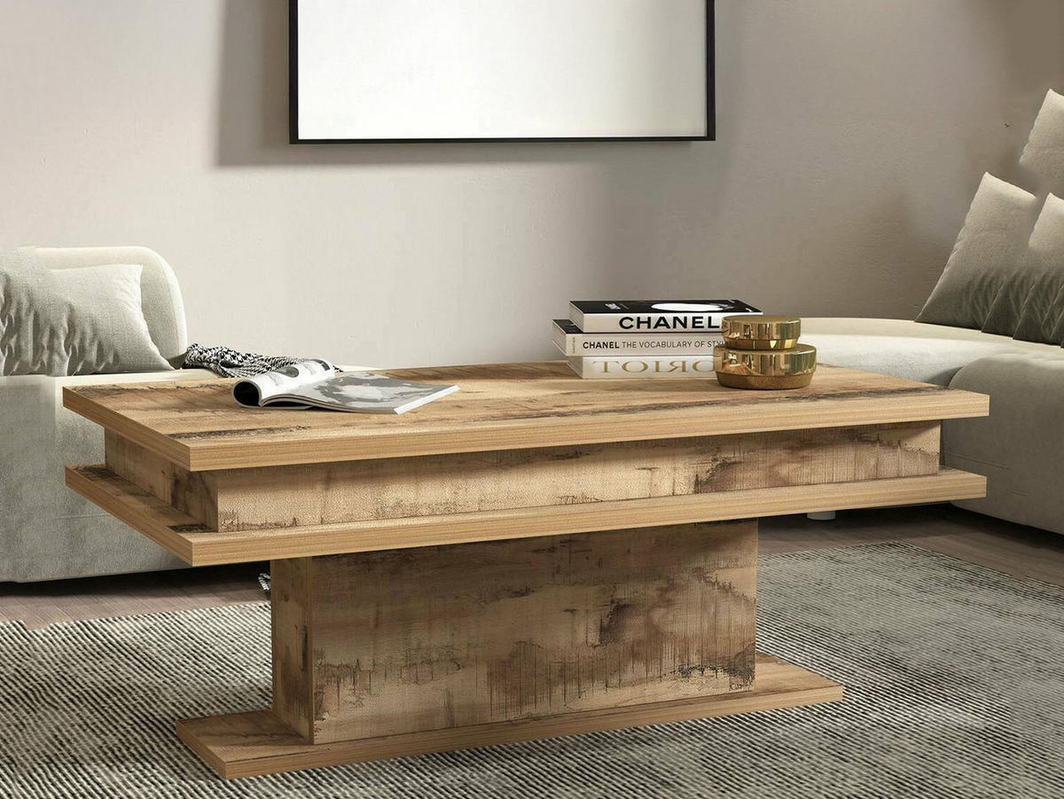 WOHNZIMMERTISCH Ahorn 55/100/42 cm - Braun, Holzwerkstoff (55/100/42cm) - DMORA