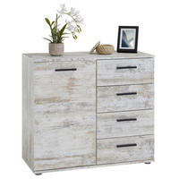 KOMMODE CHICAGO - Dunkelbraun, Holzwerkstoff (91/82/40cm) - CARO-Möbel