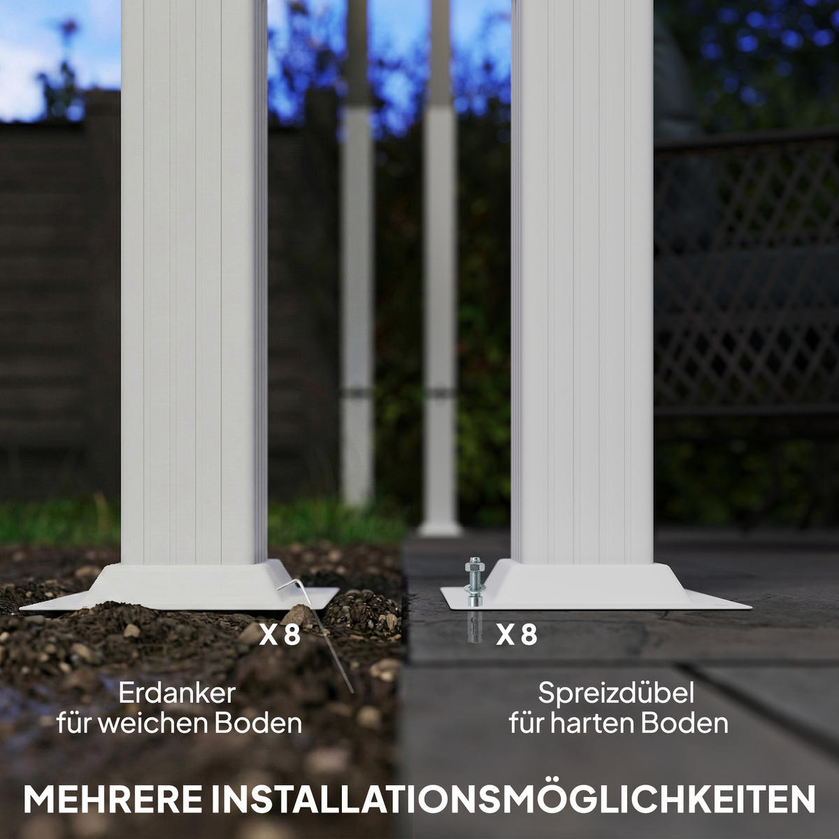 PERGOLA 3 x 4 m Terrassenüberdachung mit Schiebedach, magnetische Verschlüsse, UV30+ Beige - Beige, Metall (390/227/297cm)